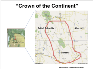 Crown of the Continent map